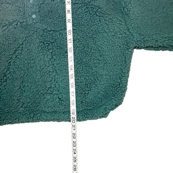 PacSun Women's Simone Cropped Sherpa‎ Henley Sweatshirt Size M - Picture 9 of 11